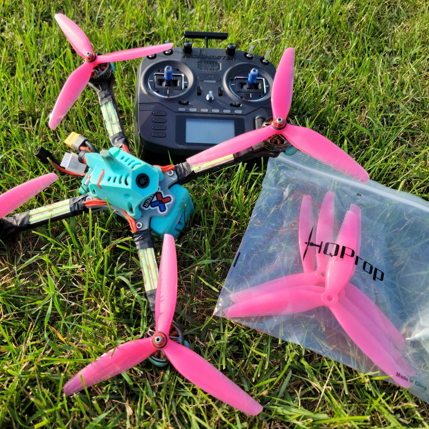 HQ Racing Prop 7X4X3 - Pink (2CW+2CCW)-Poly Carbonate (Street League Approved)