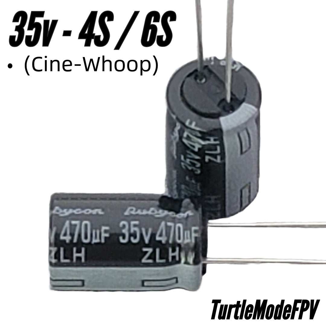 Rubycon ZLH Series 35v 470uF Capacitor (10×16mm, Low ESR)