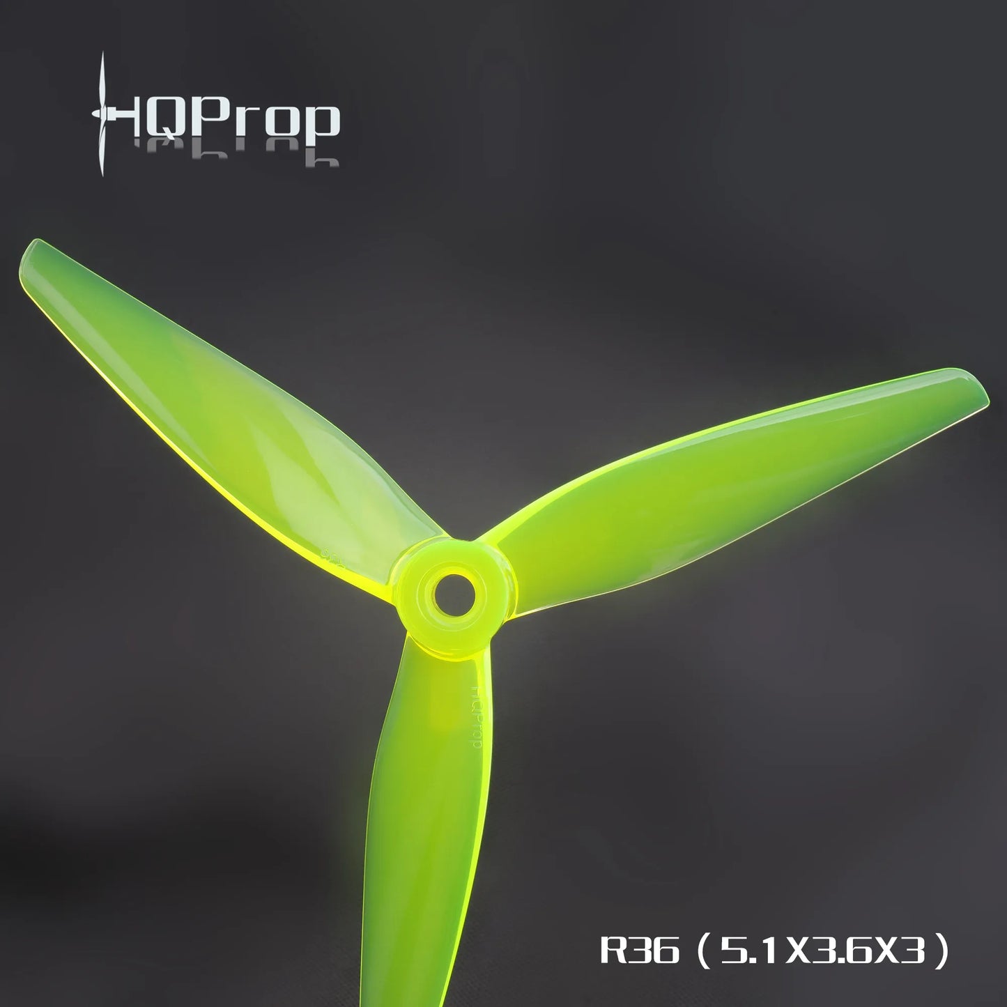 HQ Racing Prop R36 - Yellow (5.1X3.6X3) (2CW+2CCW)-Poly Carbonate