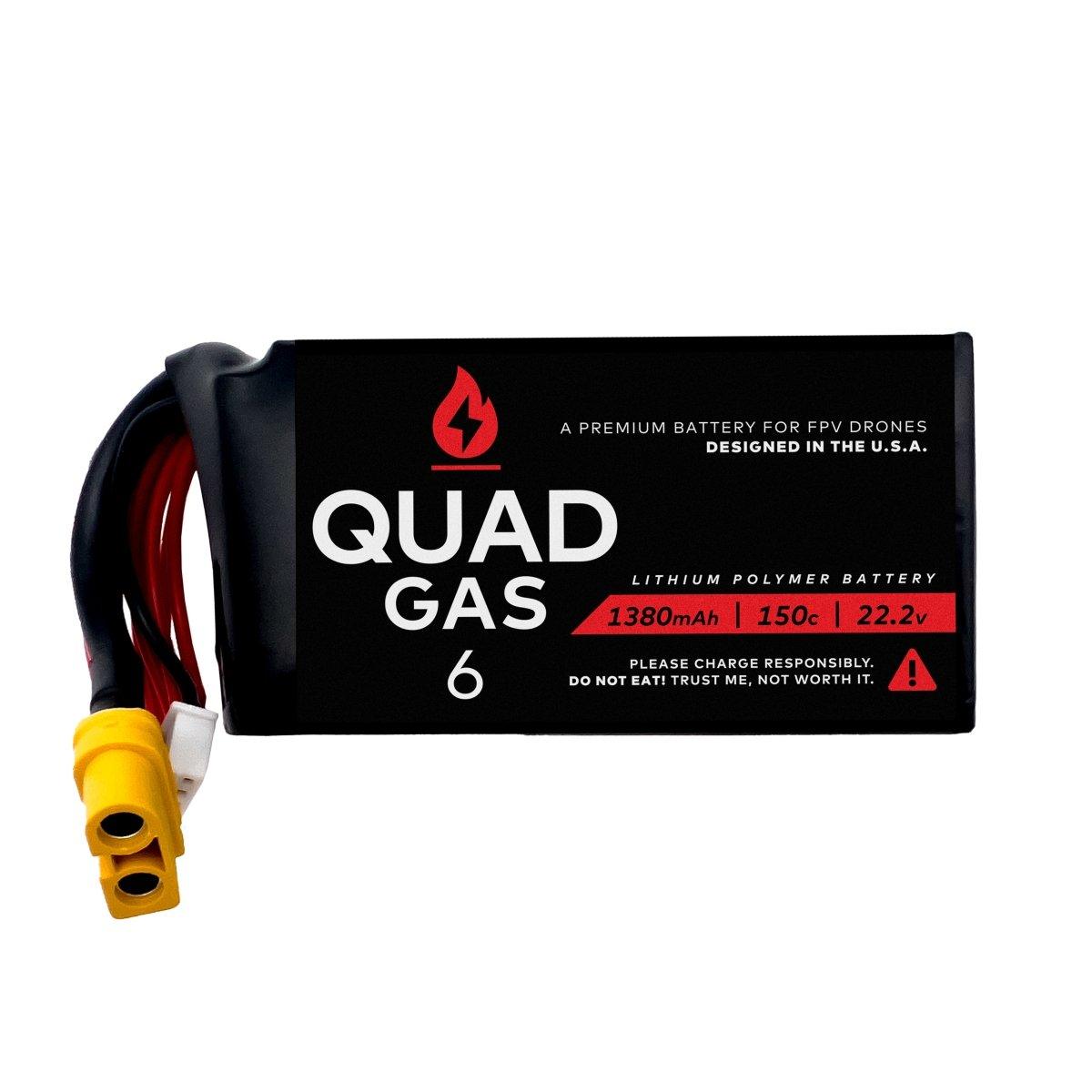 WREKD® Quad Gas 6S 1380mAh Battery (1pc)