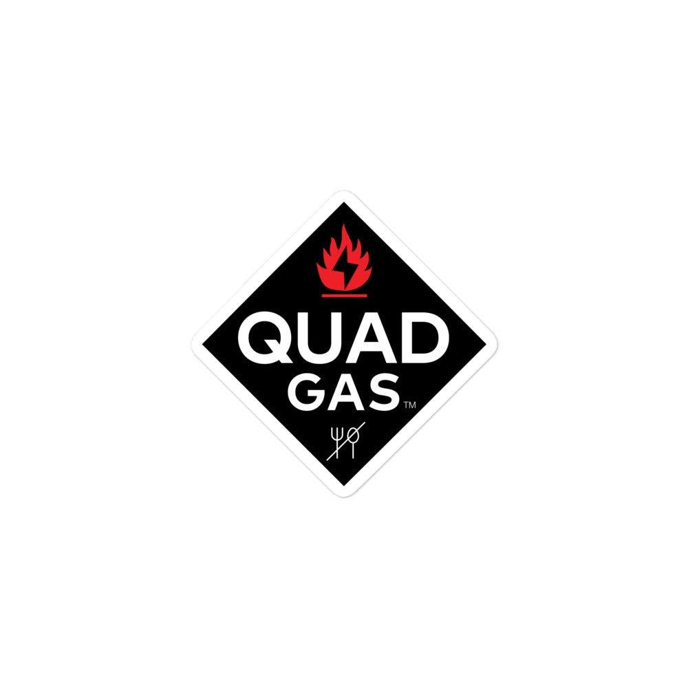 WREKD® Quad Gas Oversized Logo Sticker (Print on Demand) - Choose 3"/4"/5.5"
