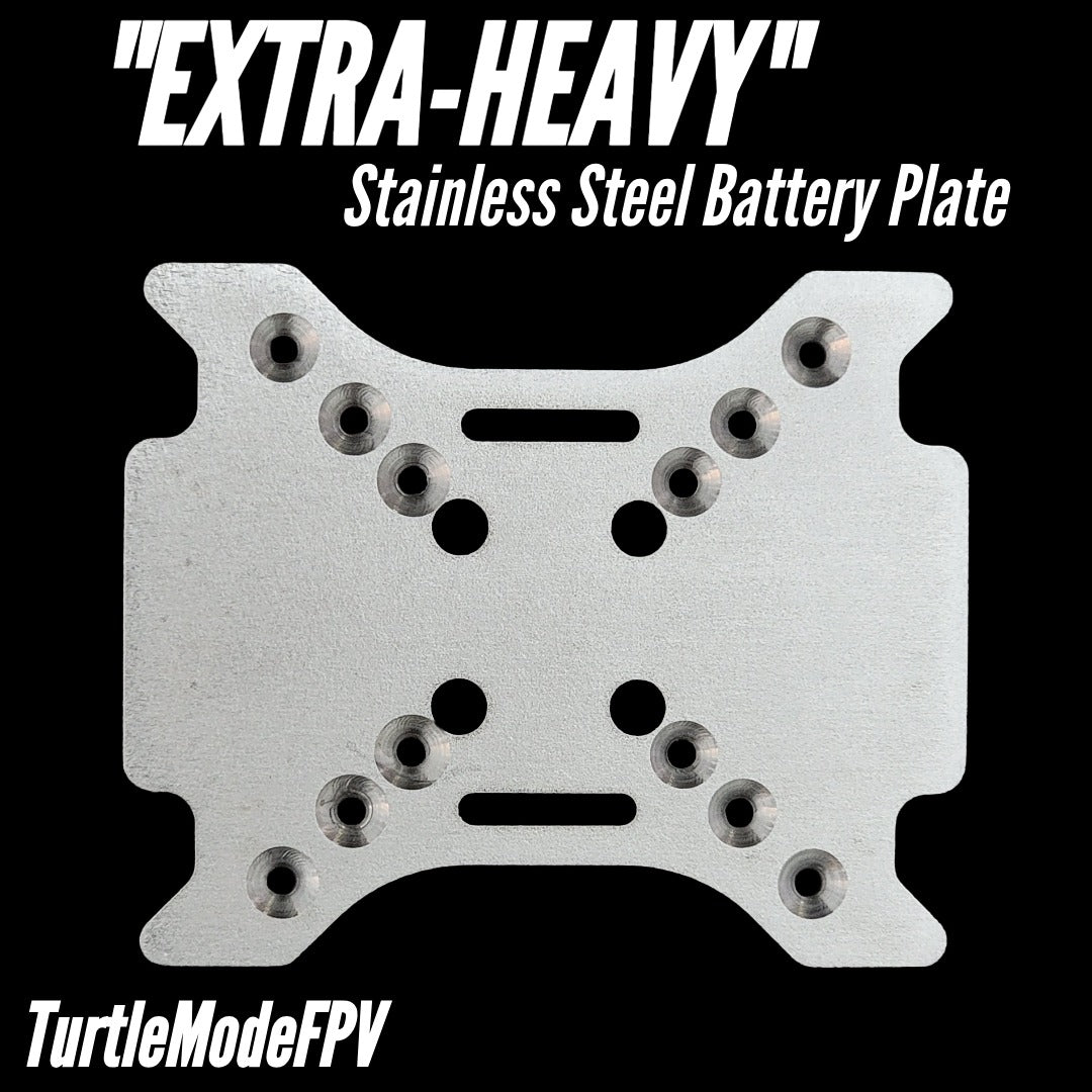 "EXTRA HEAVY" Stainless BatteryPlate for HeavyMetal / HeavyMetal PRO Frames