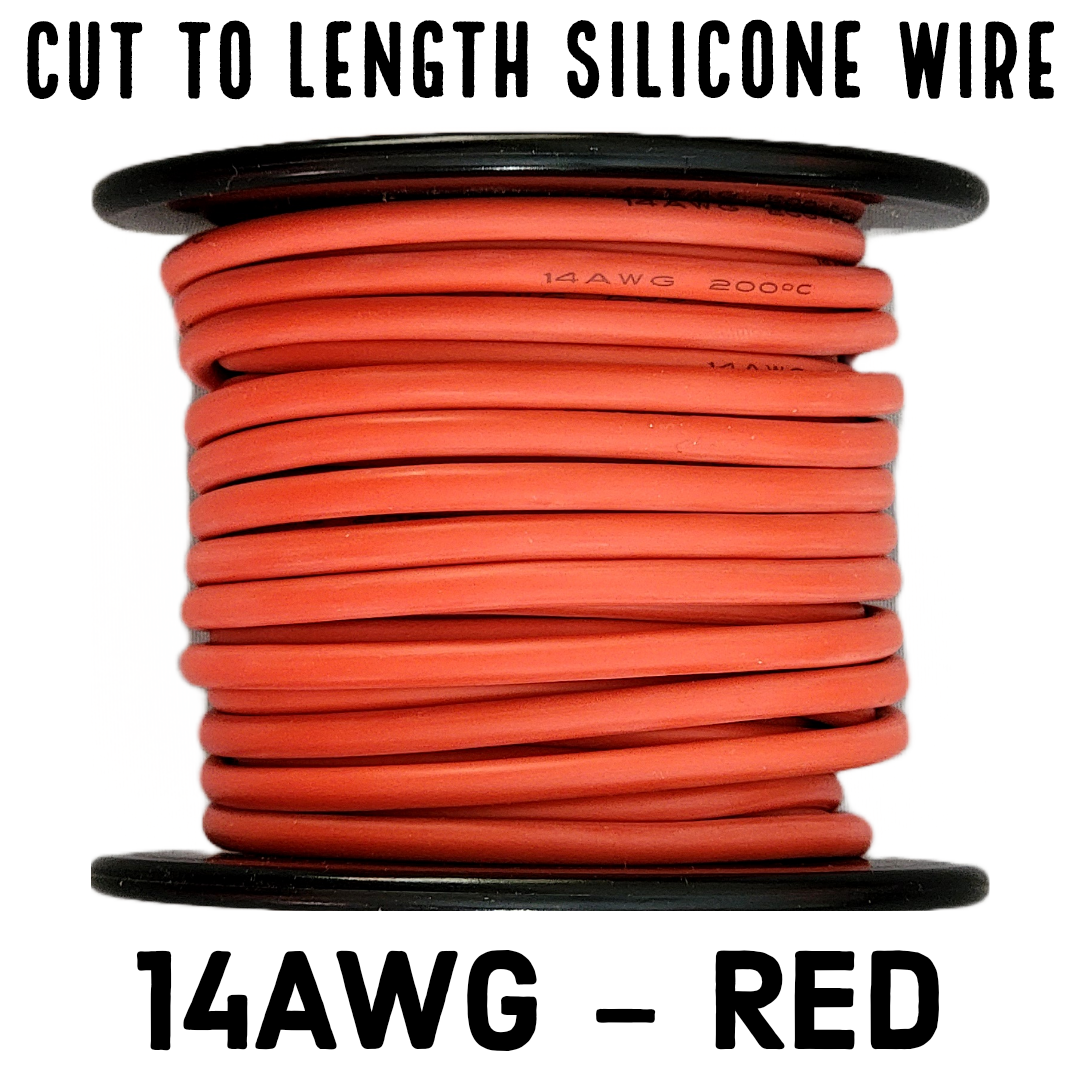Cut To Length 14AWG Silicone Wire - Red