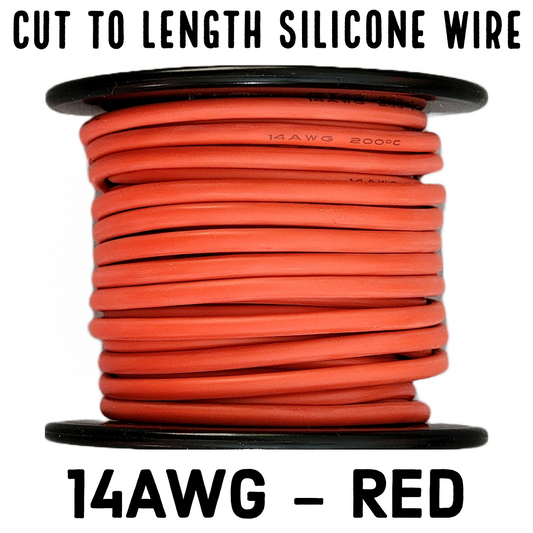 Cut To Length 14AWG Silicone Wire - Red