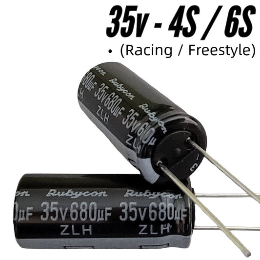 Rubycon ZLH Series 35v 680uF Capacitor (10×23mm, Low ESR)