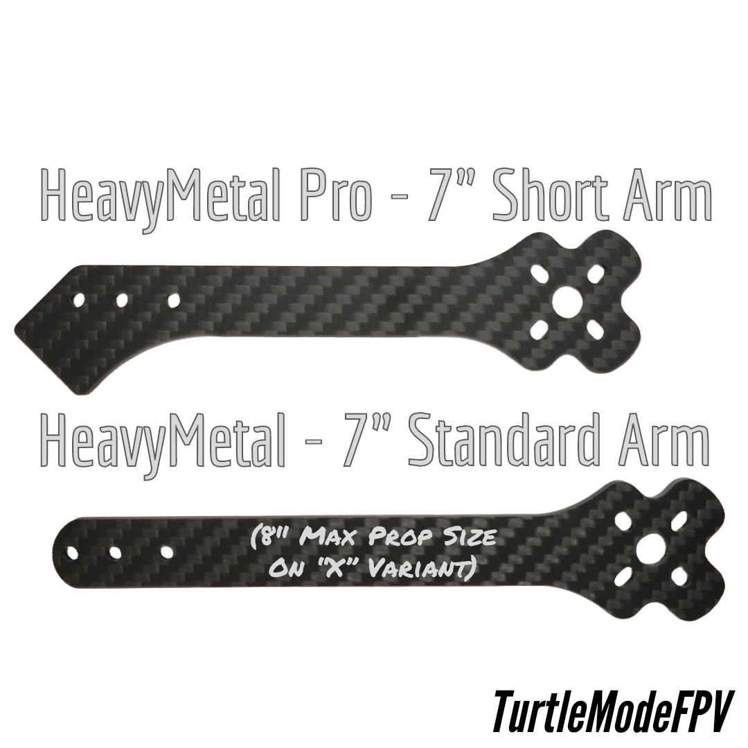 HeavyMetal & HeavyMetal PLUS - 7" Spec Arms (Street League Approved)