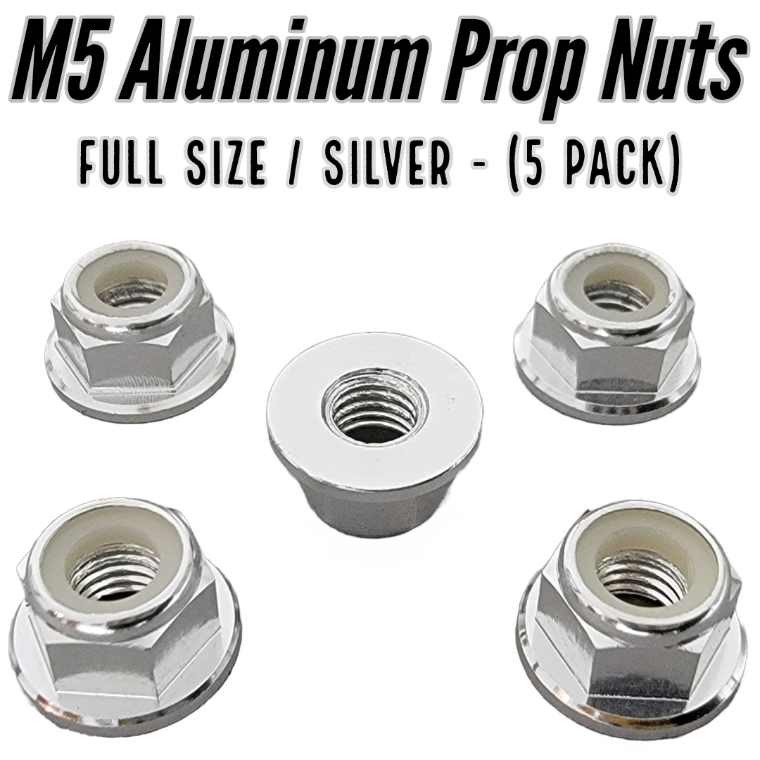 M5 Aluminum Prop Nuts - Full Size - (Pack Of 5)