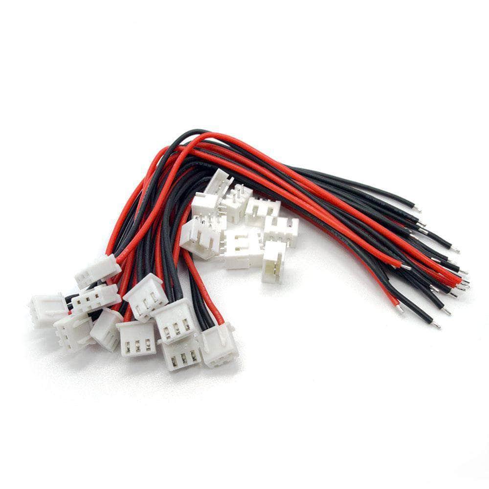 Balance Lead JST-XH Connector Pigtail Male+Female Plug (10 pairs) - Choose Type