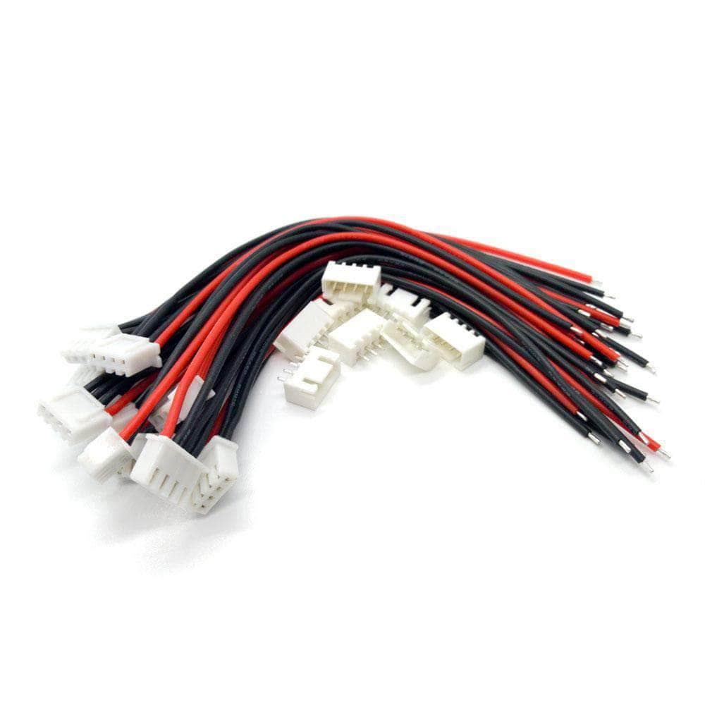 Balance Lead JST-XH Connector Pigtail Male+Female Plug (10 pairs) - Choose Type