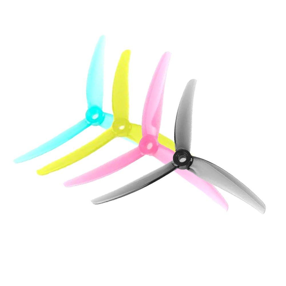 HQ Prop J40 5140-3 / 5.1" Tri-Blade FPV Drone Freestyle/Juicy Props (4 Pack) - Choose Color