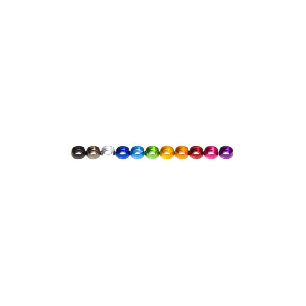 M2 Buttonhead Stepped Anodized Washer (5 pcs) - Choose Color
