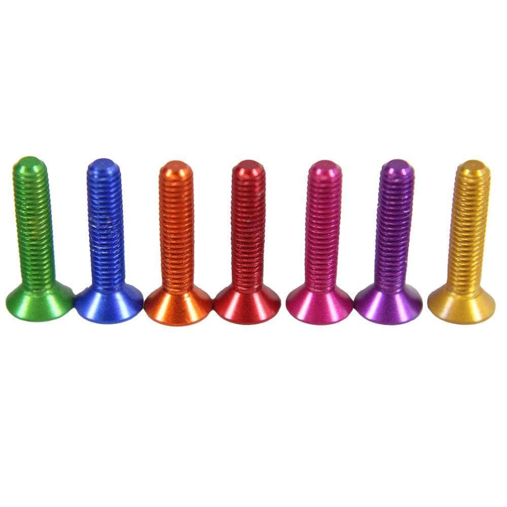 M3 7075 Aluminum Bolt, Hex, Countersunk (5pc) - Choose Size / Color