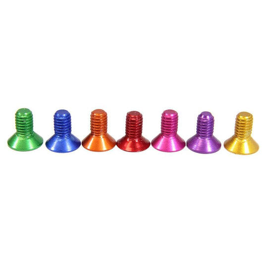 M3 7075 Aluminum Bolt, Hex, Countersunk (5pc) - Choose Size / Color