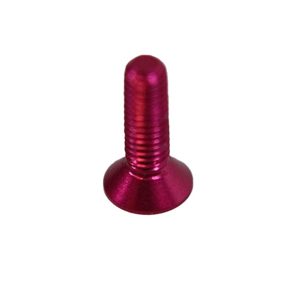 M3 7075 Aluminum Bolt, Hex, Countersunk (5pc) - Choose Size / Color