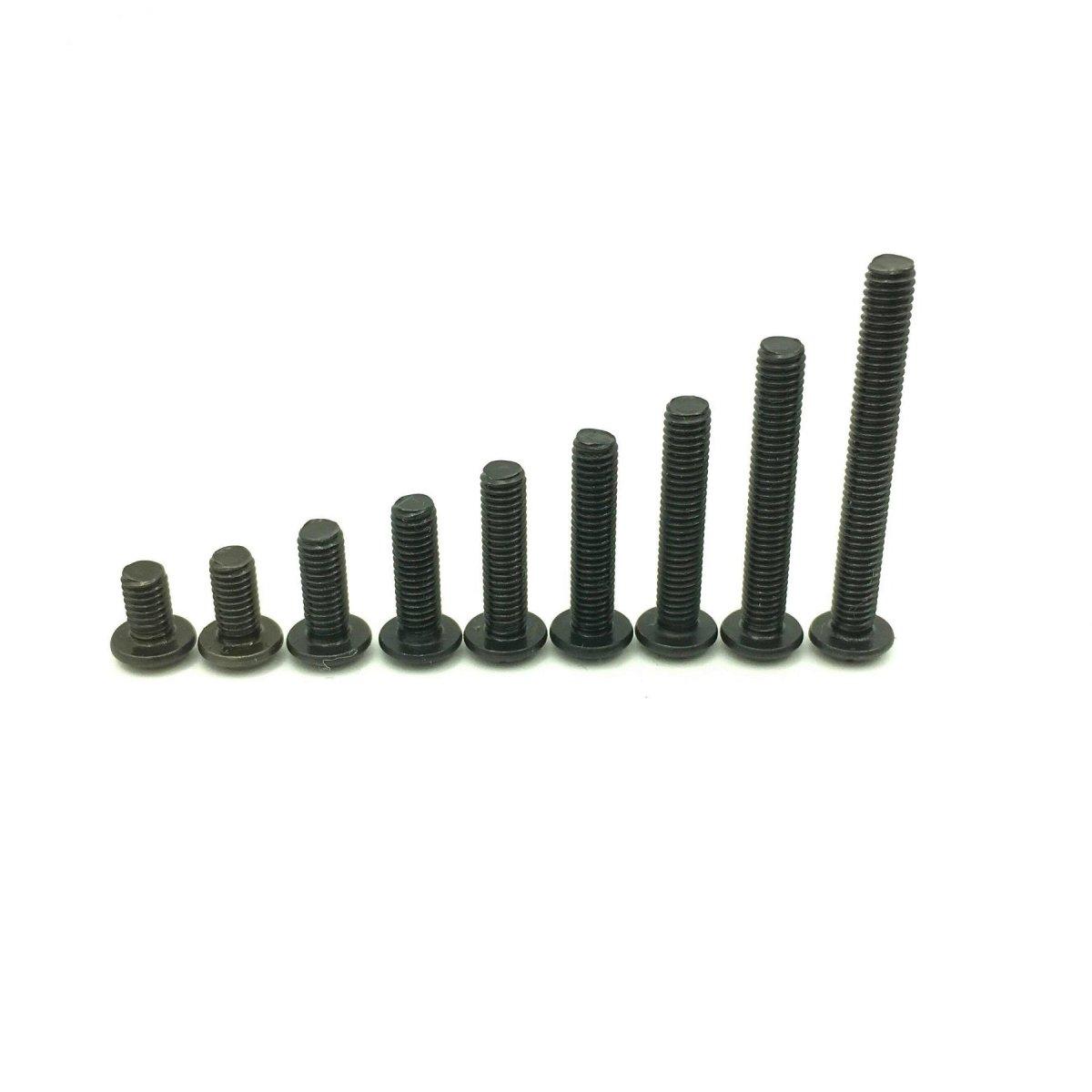 M2, Steel Bolt, Hex, Button Head (10pcs) - Choose Length
