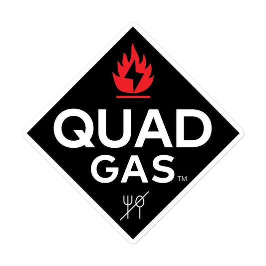 WREKD® Quad Gas Oversized Logo Sticker (Print on Demand) - Choose 3"/4"/5.5"