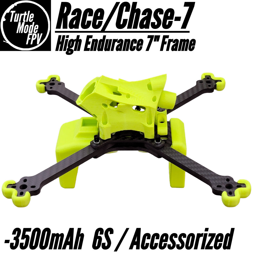 Race/Chase-7 - 3500mAh / Accessorized 7" High Endurance Frame, by TurtleModeFPV (Choose Options)