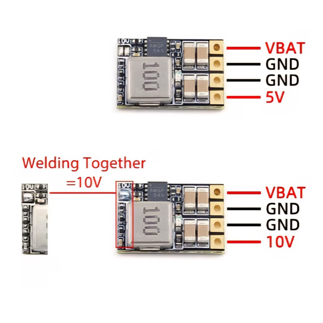 Micro BEC 2S-6S to 5V/10V step-down regulator