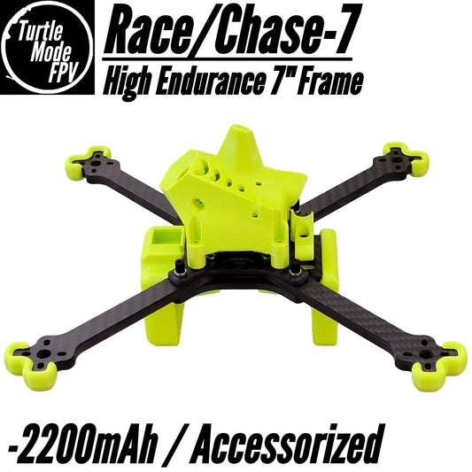 Race/Chase-7 - 2200mAh / Accessorized 7" High Endurance Frame, by TurtleModeFPV (Choose Options)