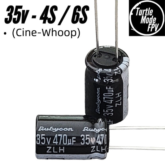 Rubycon ZLH Series 35v 470uF Capacitor (10×16mm, Low ESR)