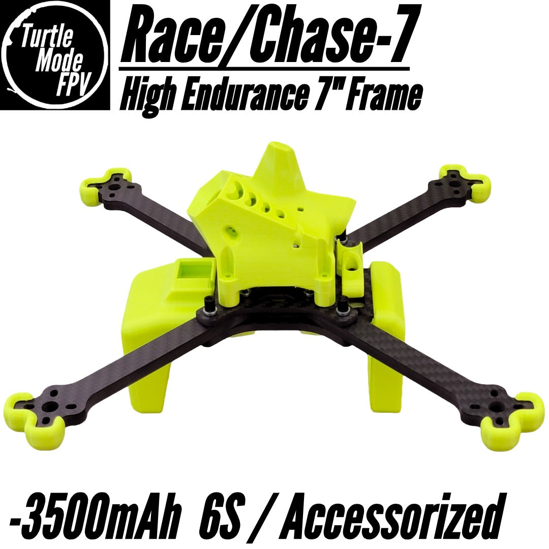Race/Chase-7 - 3500mAh / Accessorized 7" High Endurance Frame, by TurtleModeFPV (Choose Options)