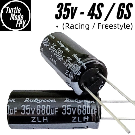 Rubycon ZLH Series 35v 680uF Capacitor (10×23mm, Low ESR)