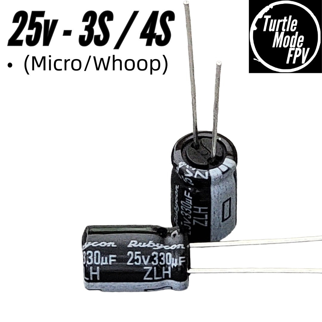 Rubycon ZLH Series 25v 330uF Capacitor (8×11.5mm, Low ESR)