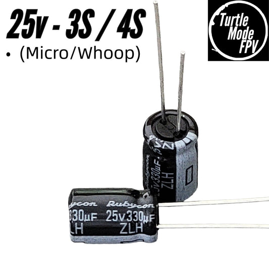 Rubycon ZLH Series 25v 330uF Capacitor (8×11.5mm, Low ESR)