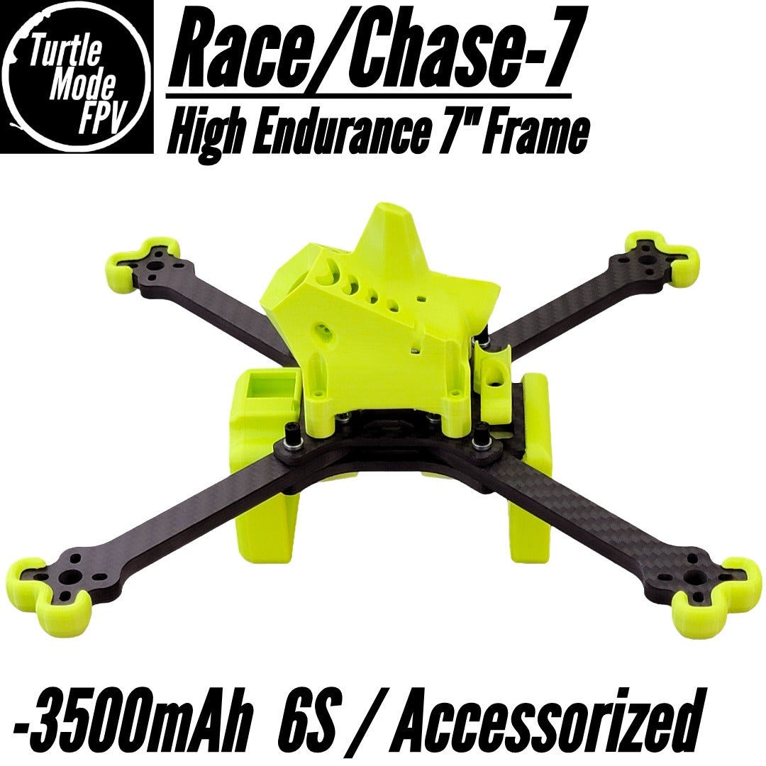 Race/Chase-7 - 3500mAh / Accessorized 7" High Endurance Frame, by TurtleModeFPV (Choose Options)
