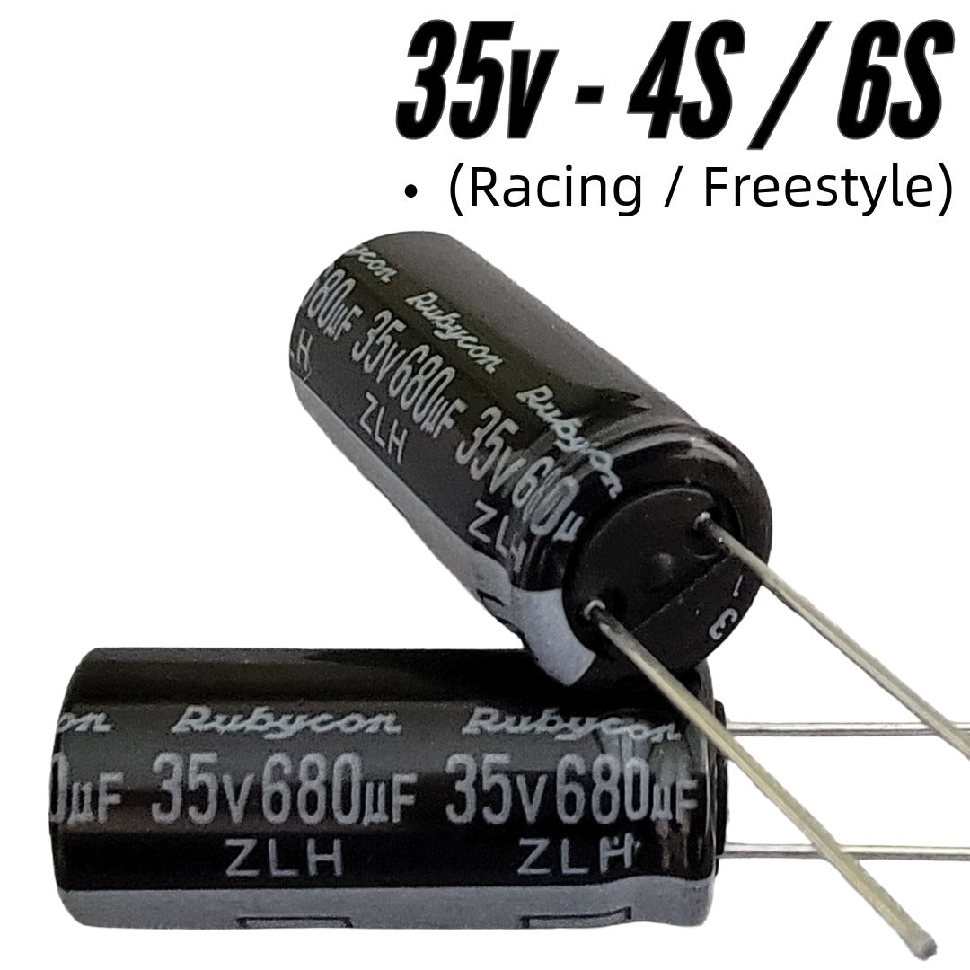 Rubycon ZLH Series 35v 680uF Capacitor (10×23mm, Low ESR)